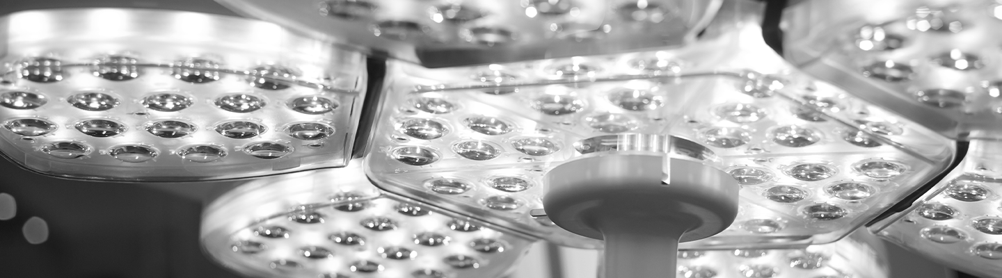 Acrylic plastic used in medical light